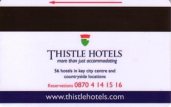 Hotel Keycard Thistle Hotels Generic Back