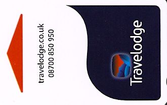 Hotel Keycard Travelodge Generic Front