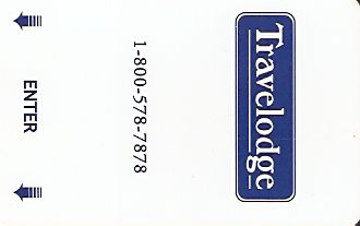 Hotel Keycard Travelodge Generic Front