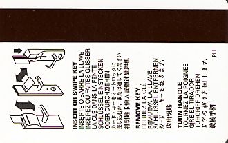 Hotel Keycard Travelodge Generic Back