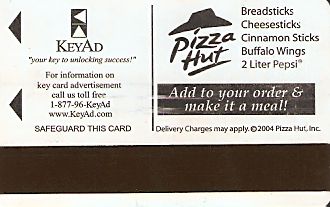 Hotel Keycard Travelodge Generic Back