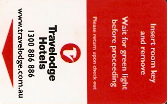 Hotel Keycard Travelodge  Australia Front