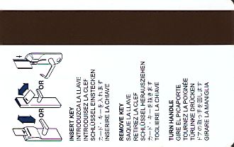 Hotel Keycard Travelodge Montreal Canada Back