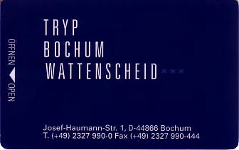 Hotel Keycard Sol Melia - Tryp Bochum Germany Front