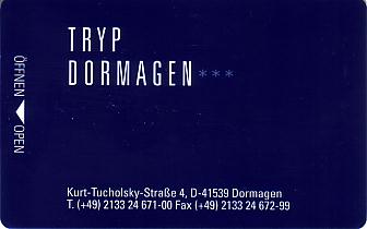 Hotel Keycard Sol Melia - Tryp Dormagen Germany Front