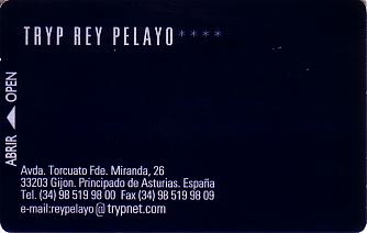 Hotel Keycard Sol Melia - Tryp Gijon Spain Front