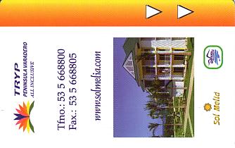 Hotel Keycard Sol Melia - Tryp Varadero Cuba Front