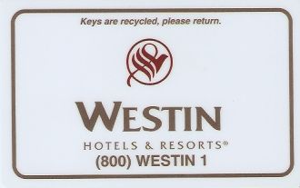 Hotel Keycard Westin Generic Front