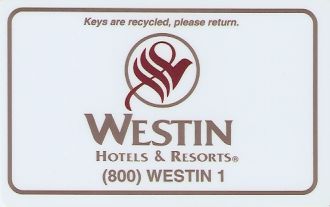 Hotel Keycard Westin Generic Front