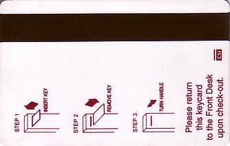 Hotel Keycard Westin Generic Back