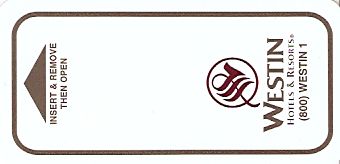 Hotel Keycard Westin Generic Front