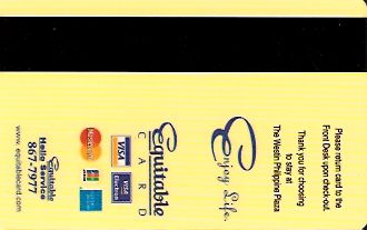 Hotel Keycard Westin Manila Philippines Back