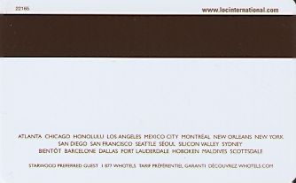 Hotel Keycard W Hotels Generic Back