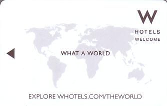 Hotel Keycard W Hotels Generic Front