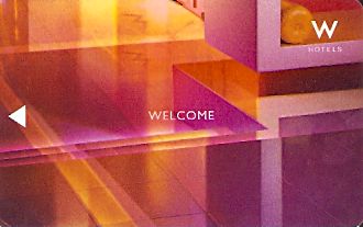 Hotel Keycard W Hotels Generic Front