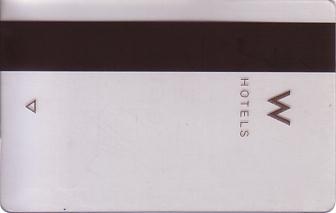 Hotel Keycard W Hotels Generic Front