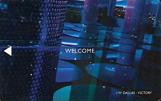 Hotel Keycard W Hotels Dallas U.S.A. Front