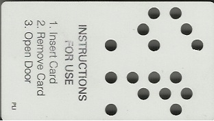 Hotel Keycard Wyndham San Juan Puerto Rico Back